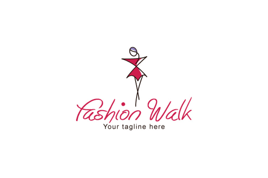 Fashion Walk Stock Logo Template