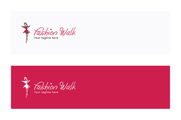 Fashion Walk Stock Logo Template in Logo Templates - product preview 1