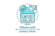 Website audit concept icon