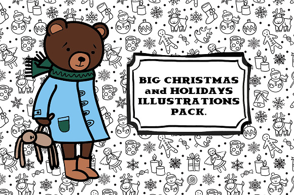 Big Christmas illustrations pack. in Illustrations - product preview 3