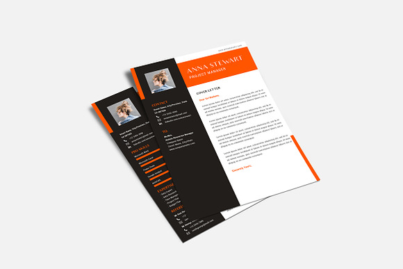 Athena - Creative CV Resume Set in Letter Templates - product preview 1