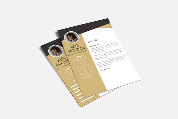 Midaz - Creative CV Resume Set in Letter Templates - product preview 1