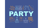 Party word concepts banner