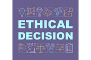 Ethical decision concepts banner