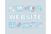 Website word concepts banner