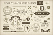 Vintage Typographic Design Elements