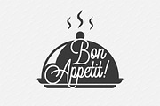 Bon Appetit vintage lettering.