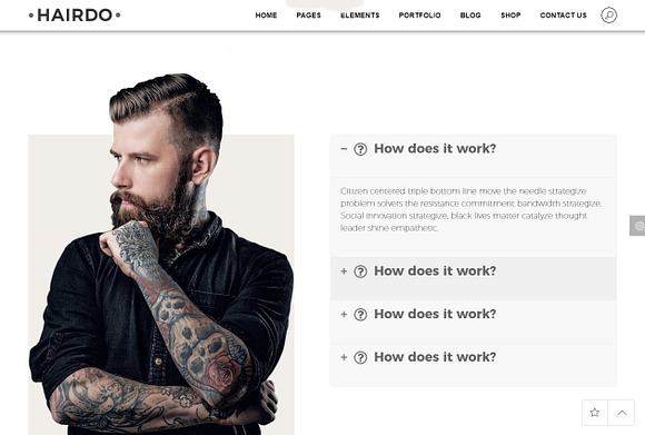 Hairdo - Barber Shop WordPress Theme in WordPress Business Themes - product preview 8
