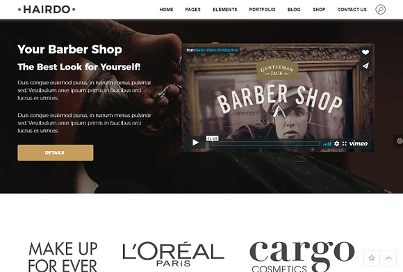 Hairdo - Barber Shop WordPress Theme in WordPress Business Themes - product preview 17