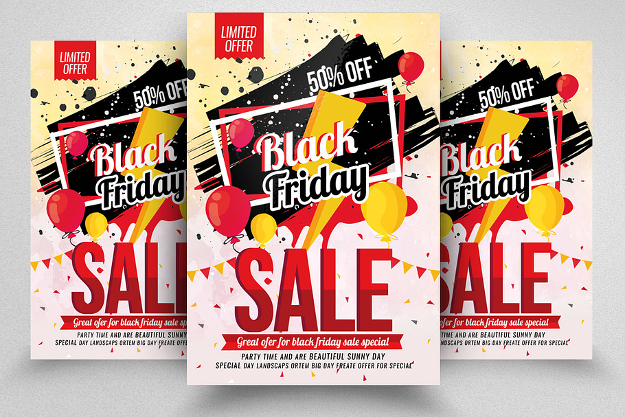 Black Friday Sale Offer Flyer/Poster