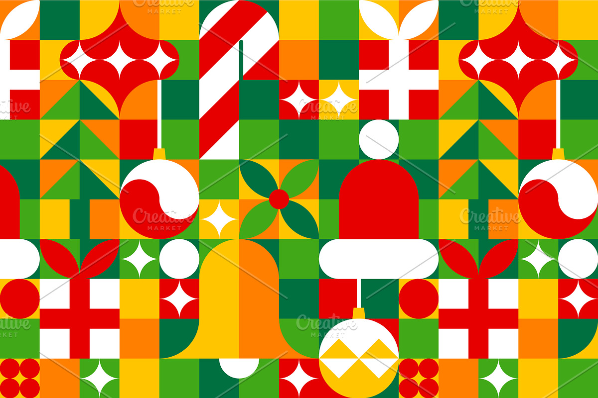 Merry Christmas seamless pattern in Patterns - product preview 8