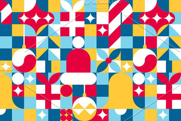 Merry Christmas seamless pattern in Patterns - product preview 1