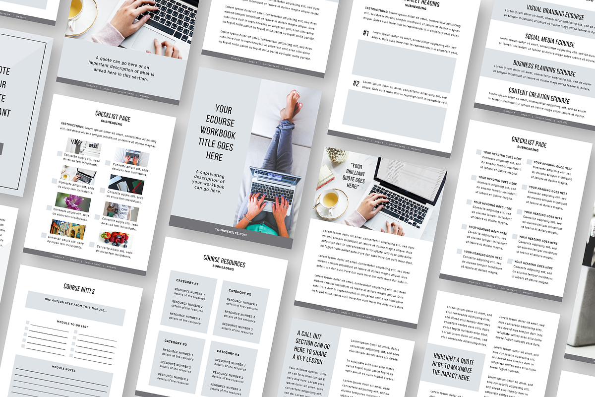 eCourse Workbook Template in Magazine Templates - product preview 8