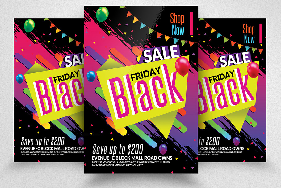 Black Friday Flyer Template in Flyer Templates - product preview 8