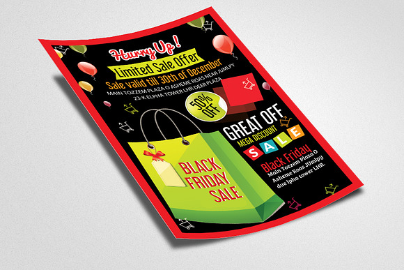 Black Friday Sale Discount Flyer in Flyer Templates - product preview 1