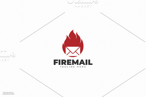 Fire Mail Logo in Logo Templates - product preview 2