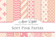 Soft Pink Digital Papers