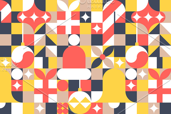 Merry Christmas seamless pattern in Patterns - product preview 2