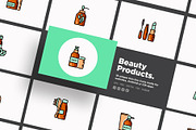 Beauty Products | 20 Thin Line Icons