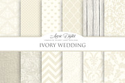 Ivory Wedding Digital Paper
