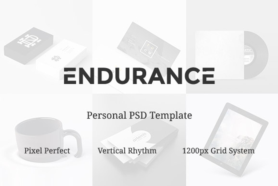 Endurance - Minimal Personal PSD in Website Templates - product preview 8