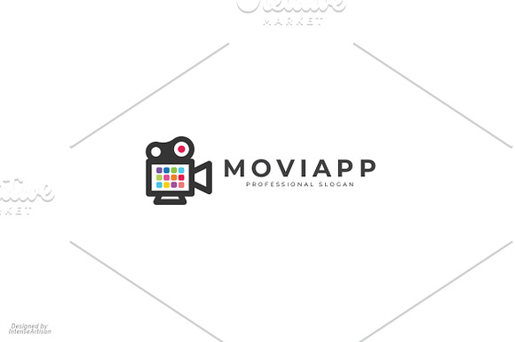 Movie App Logo in Logo Templates - product preview 3
