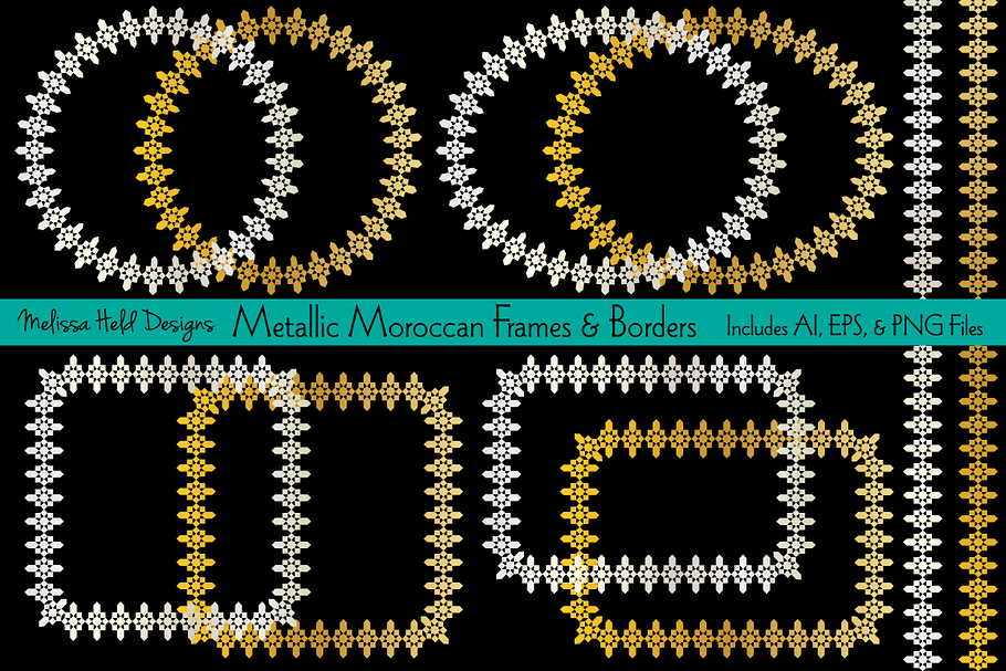 Metallic Moroccan Frames