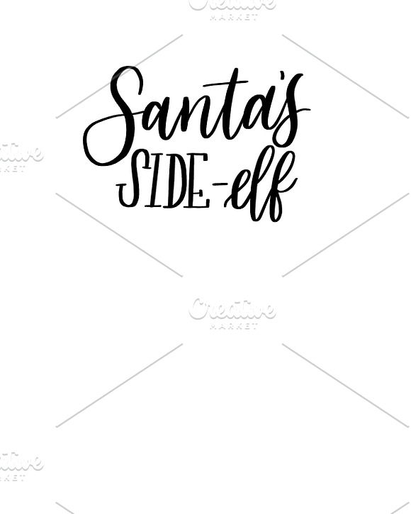 Santa’s Side Elf cut file in Add-Ons - product preview 1