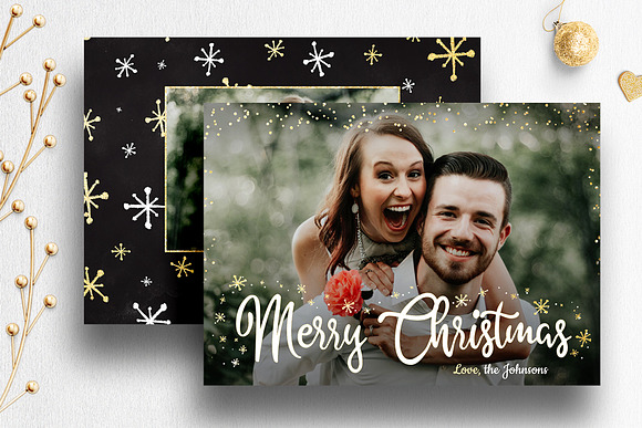 Christmas Card Psd Template Bundle in Card Templates - product preview 3