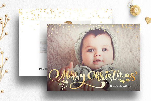 Christmas Card Psd Template Bundle in Card Templates - product preview 4