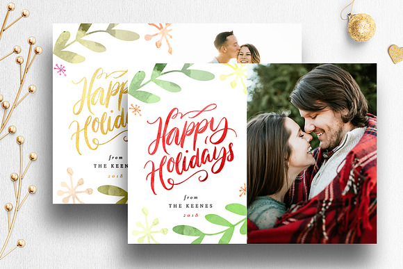 Christmas Card Psd Template Bundle in Card Templates - product preview 6