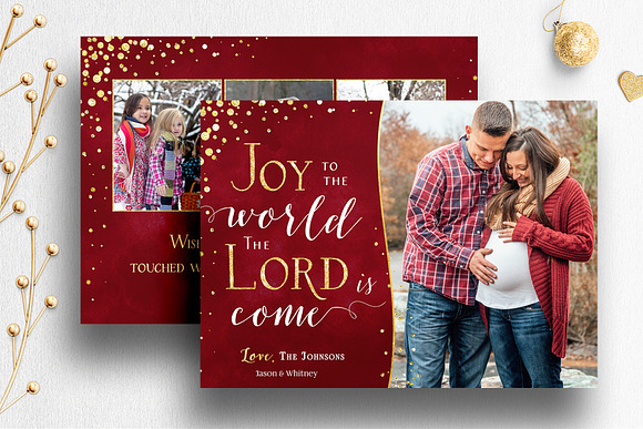 Christmas Card Psd Template Bundle in Card Templates - product preview 7