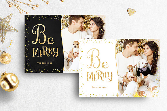 Christmas Card Psd Template Bundle in Card Templates - product preview 8