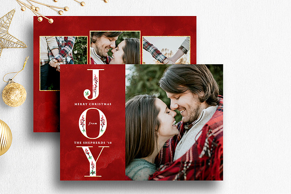 Christmas Card Psd Template Bundle in Card Templates - product preview 11