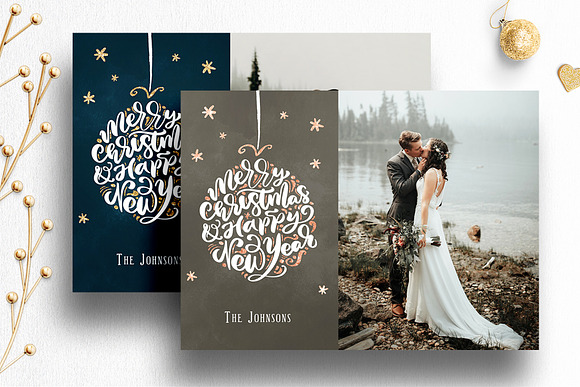 Christmas Card Psd Template Bundle in Card Templates - product preview 14