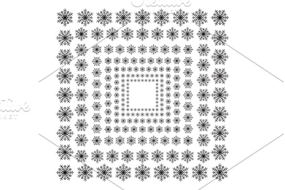 snowflakes pattern brush in Patterns - product preview 1