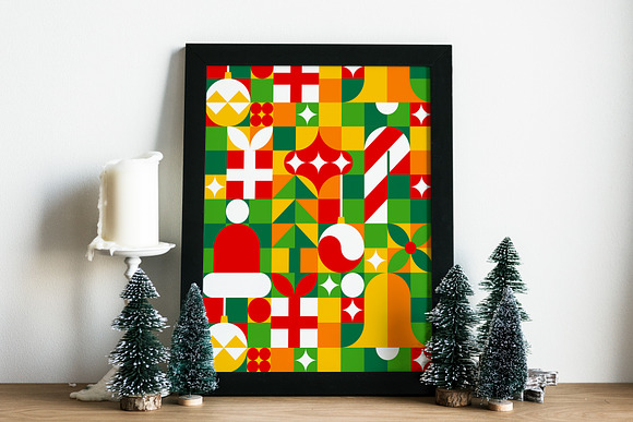 Merry Christmas seamless pattern in Patterns - product preview 4