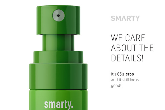 Glossy atomizer bottle mockup in Product Mockups - product preview 3