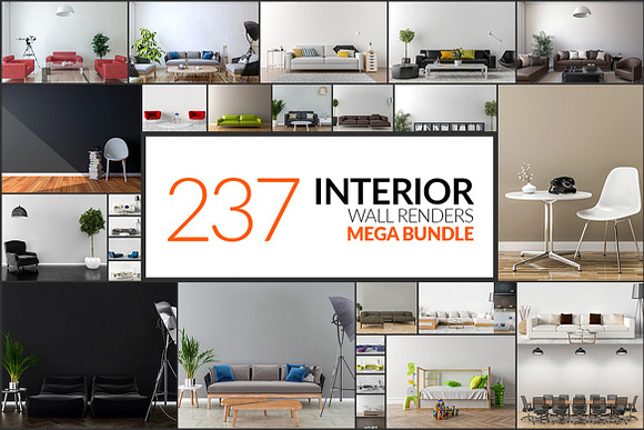 237 Interior Wall Renders in Textures - product preview 25