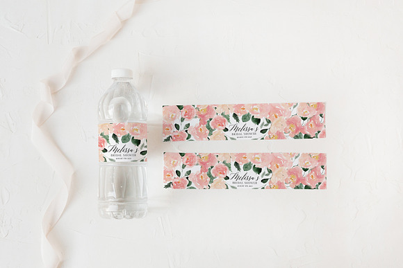 Wedding Water Bottle Mockup in Product Mockups - product preview 2