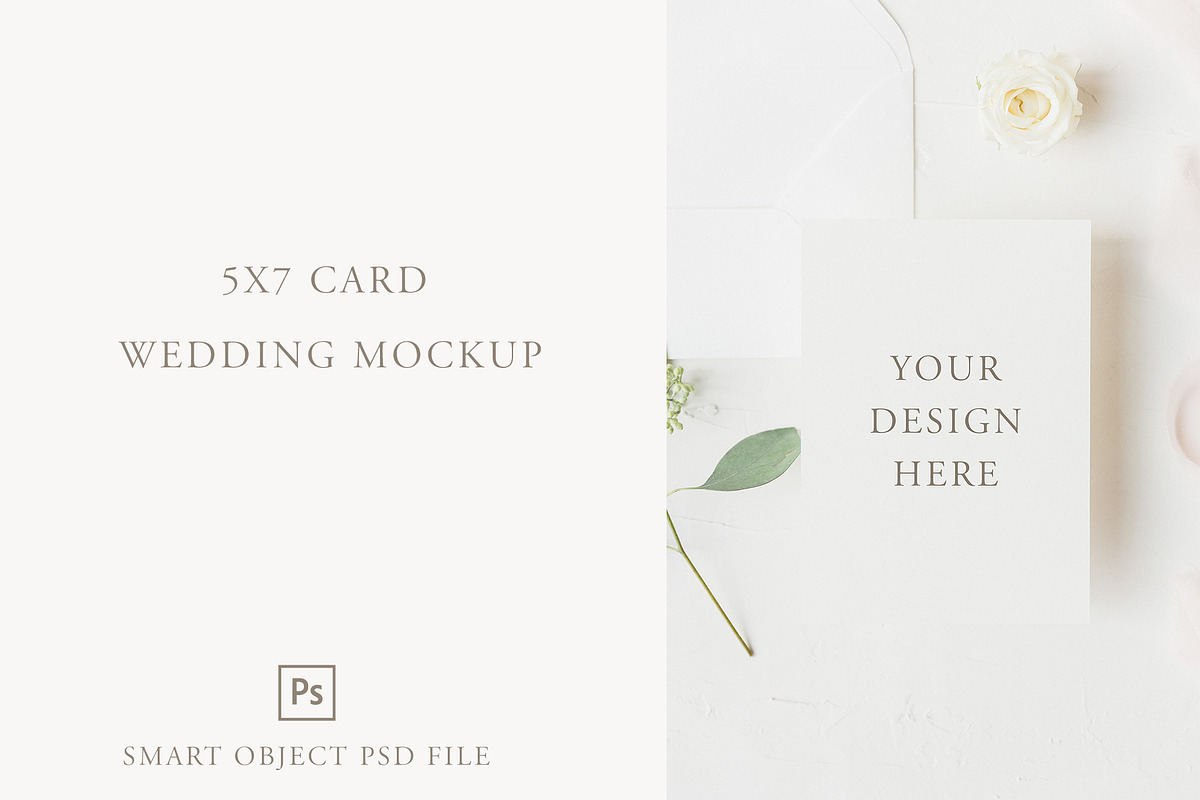 Wedding Card Mockup in Product Mockups - product preview 8