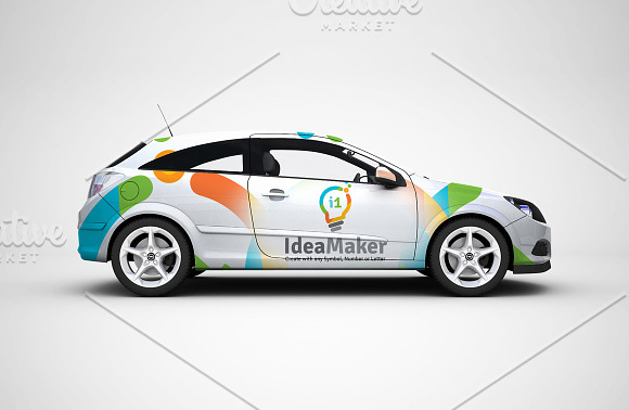 Flat Colorful Idea Logo Maker Set in Logo Templates - product preview 2