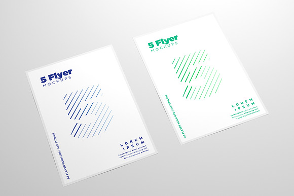 A5 Flyer Mock-Ups in Print Mockups - product preview 9