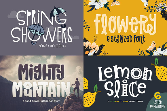 The Utterly Delightful Font Pack in Display Fonts - product preview 1