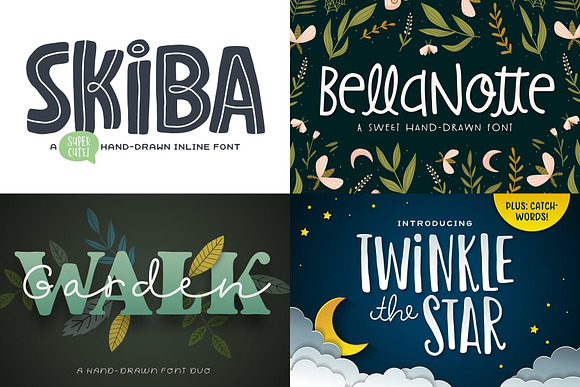 The Utterly Delightful Font Pack in Display Fonts - product preview 2