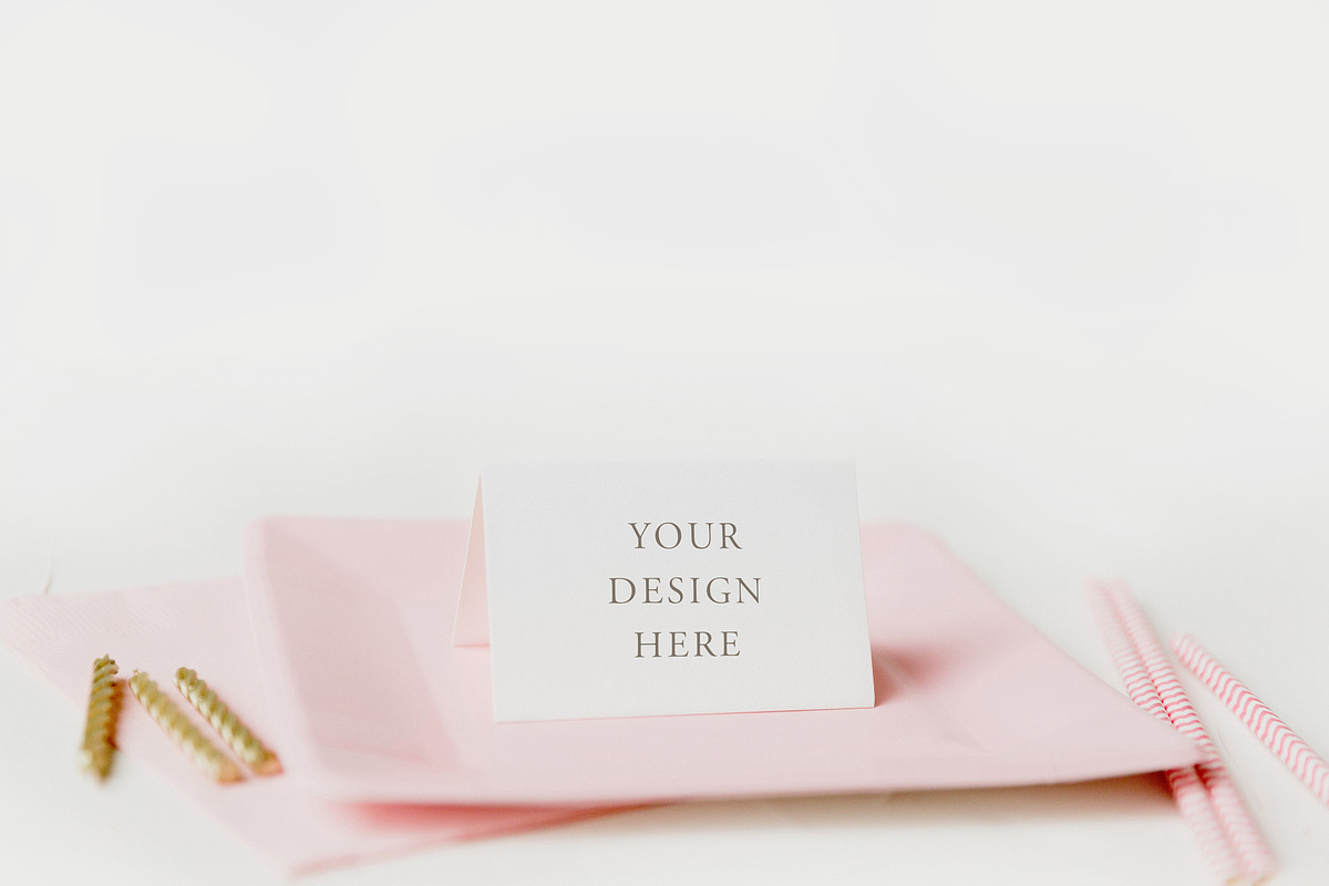 Party Place Card Mockup in Product Mockups - product preview 8