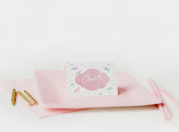 Party Place Card Mockup in Product Mockups - product preview 4