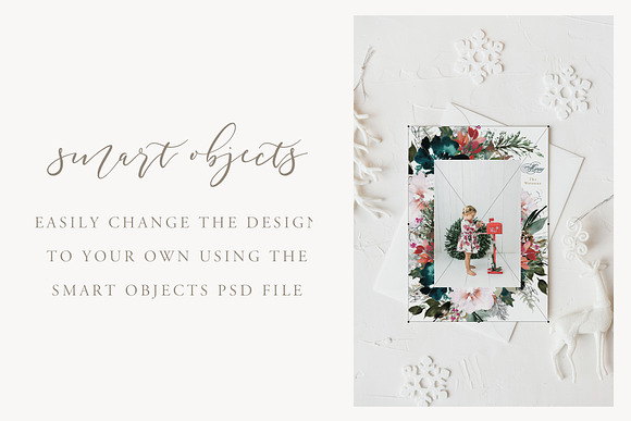 5x7 Christmas Card Mockup in Product Mockups - product preview 1