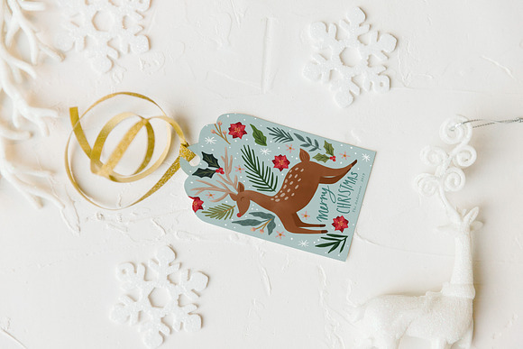 Christmas Tag Mockup in Product Mockups - product preview 3