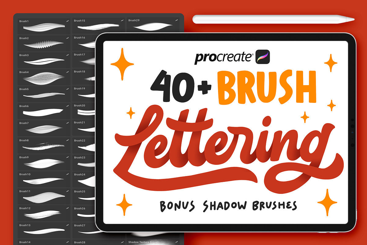 40+ Procreate Lettering Brushes in Add-Ons - product preview 8